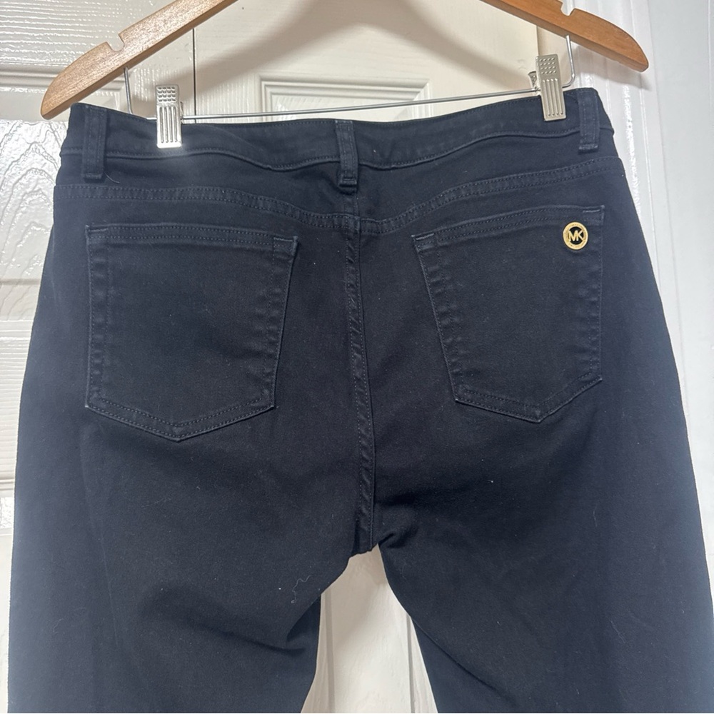 Michael Kors Black Skinny Pants with Gold Hardware - Picture 8 of 11